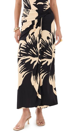 Johanna Ortiz Luminosity Ankle Skirt BLACK / ECRU 10