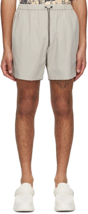 WOOYOUNGMI Gray Drawstring Shorts