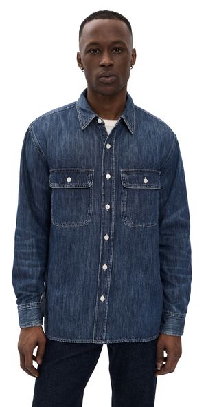 Madewell Denim Light Wash Button Down Benfield XXL