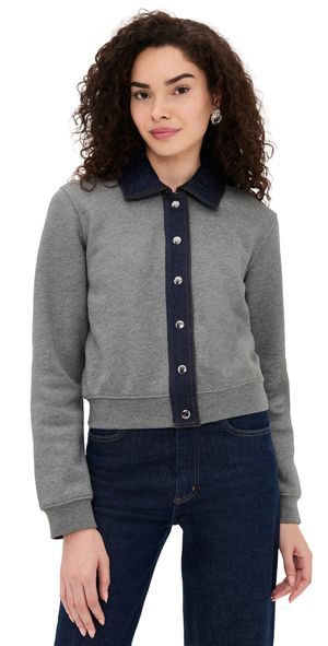 Tanya Taylor Rita Jacket Heather Grey XXS