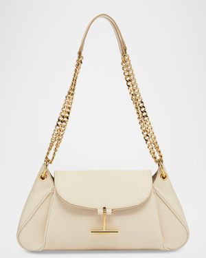 Tara Chain Shoulder Bag in Grain Leather