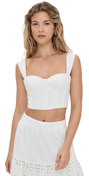 Hemant and Nandita Corset Top Off White XL