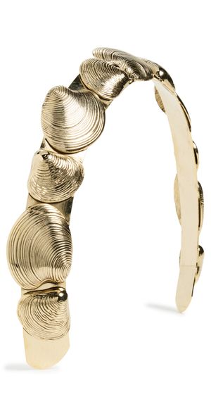 LELET NY Kya Seashell Crown Antique Gold One Size