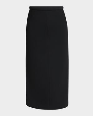 Long Pencil Skirt with Slit