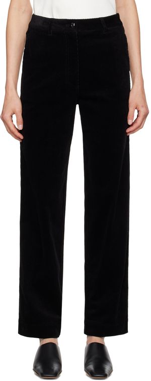 Nothing Written Black Straight Trousers