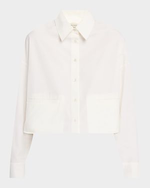 Svago Cropped Boxy Cotton Shirt