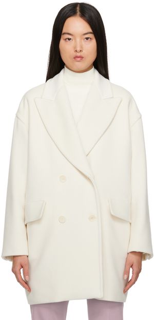 Max Mara Manteau Meana blanc