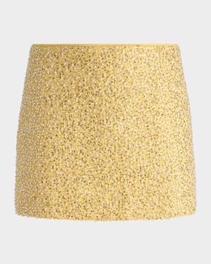 Ecenia Sequined Mini Skirt