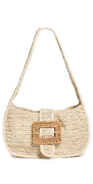PAMELA MUNSON The Petite Avis Shoulder Bag Natural One Size