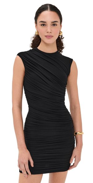AGOLDE Ester Twist Dress Black XS