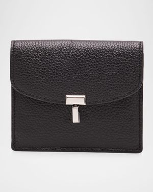 T-Lock Grained Leather Cardholder