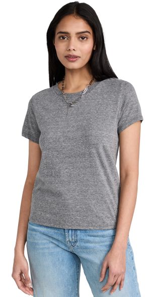 MOTHER The Lil Goodie Goodie T-Shirt Heather Grey L