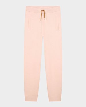 Girl's Striped Trim Knit Trousers, Size 14