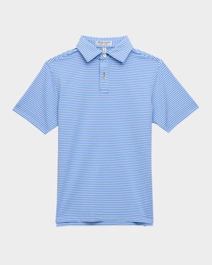 Boy's Linden Performance Jersey Polo Shirt, Size XS-XL