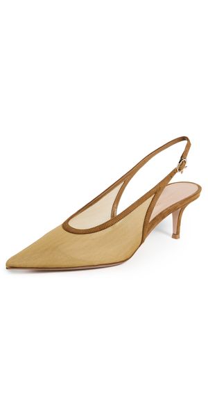 Gianvito Rossi Organza Camoscio Pumps Dorado 36