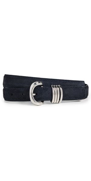 Madewell Metal Keeper Belt in Suede Juniper Berry Suede S
