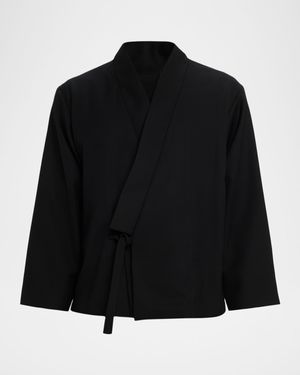 Men's Wool Kimono Jacket