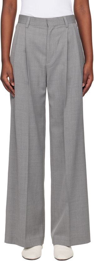 Filippa K Gray Darcey Wool Trousers