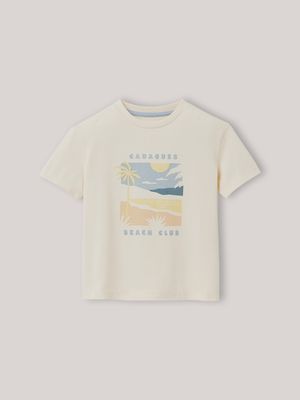 Cyrillus - T-shirt cadaques en coton biologique - Taille 16A - Blanc