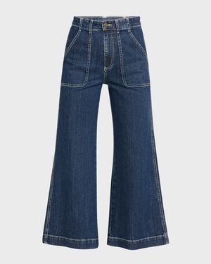 Theodora Cropped Wide-Leg Jeans