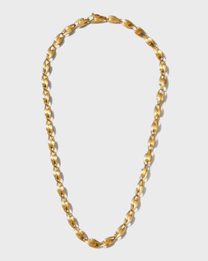 Lucia 18K Short Small Link Necklace, 17.25"L