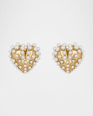 Pearly-Set Stud Earrings