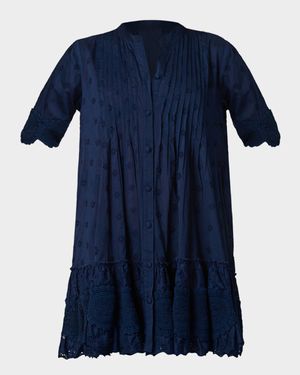 Milos Embroidered Mini Dress