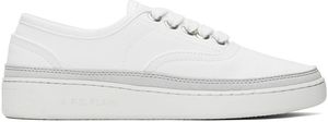A.P.C. White Plain Simple Sneakers