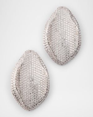 Erin Earrings, Silvertone