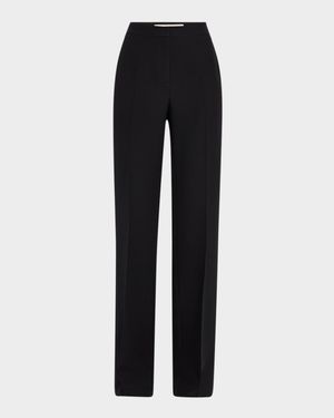 Saint Marks Straight Wool-Silk Pants