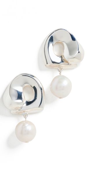 AGMES Sandra Earrings Sterling Silver/Pearl One Size