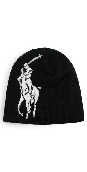 Polo Ralph Lauren Polo Player Beanie Black/White One Size