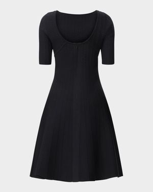 The Donna Pointelle-Knit Dress