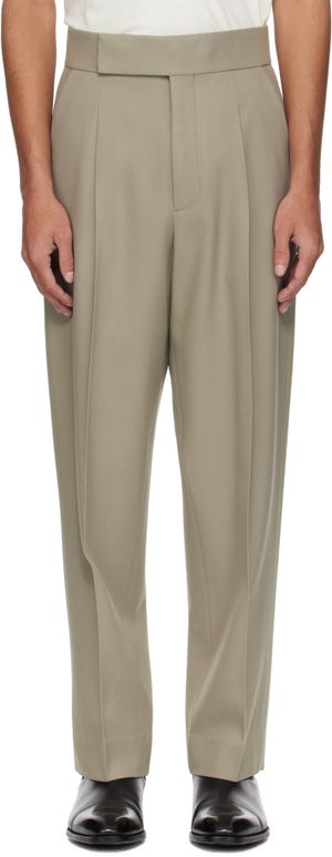 Fear of God Taupe Single Pleat Eternal Trousers