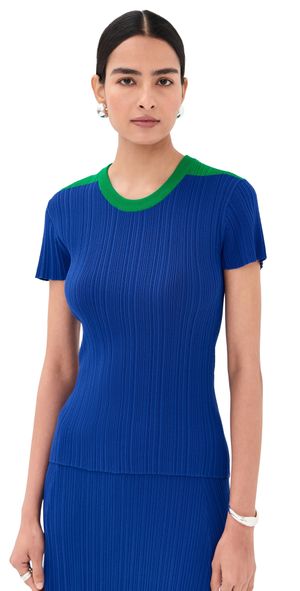 Wales Bonner Island Knit Top Blue XS