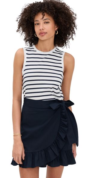 Cinq à Sept Stripe Mahlia Dress Navy/Navy M