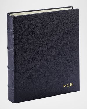Medium Clear Pocket Leather Photo Album