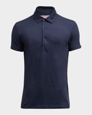 Men's Sebastian Cotton-Silk Polo Shirt