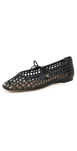 Sam Edelman Marcie Woven Mary Jane Flats Black 7.5