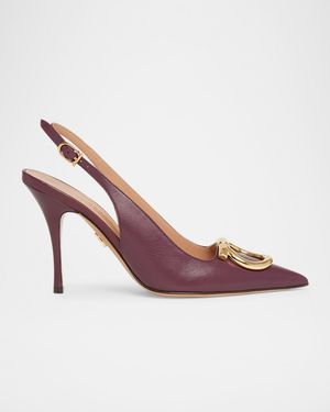 Sara 95mm Gancini Slingback Pumps