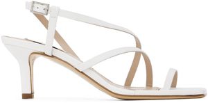 Elleme White Twist Strappy Sandals