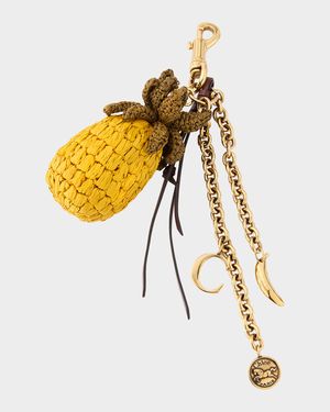 Crochet Pineapple Bag Charm