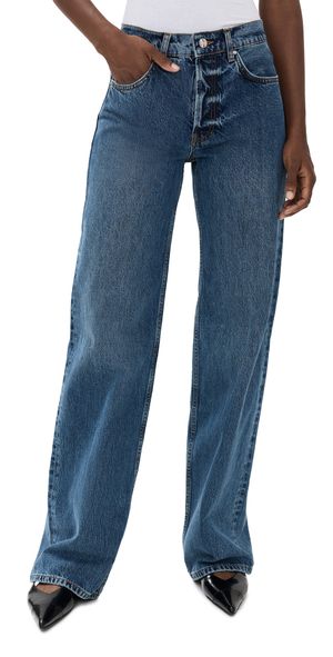 ANINE BING Hugh Jeans Washed Blue 31