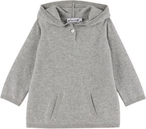 Bonpoint Baby Gray Cashmere Hoodie
