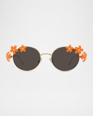 Signature Floral Metal Sunglasses