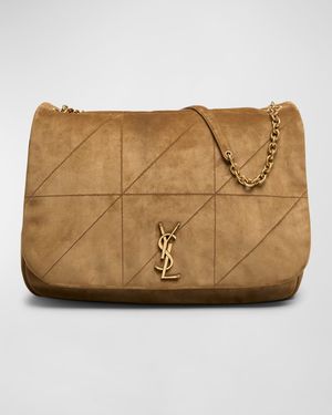 Jamie 4.3 Maxi YSL Shoulder Bag in Quilted Suede