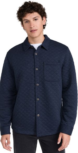Marine Layer Corbet Quilted Overshirt Navy S