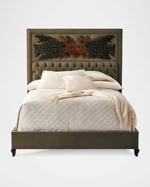 Peacock Sage King Bed