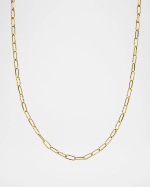 DY Madison Toggle Chain Necklace in 18K Gold, 4mm, 20"L