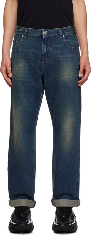 Balmain Jean rétro bleu